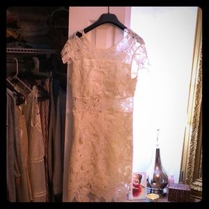 White lace cocktail dress